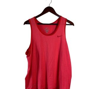 Nike Dri-Fit Men’s Athletic Tanktop Red Striped Size Large